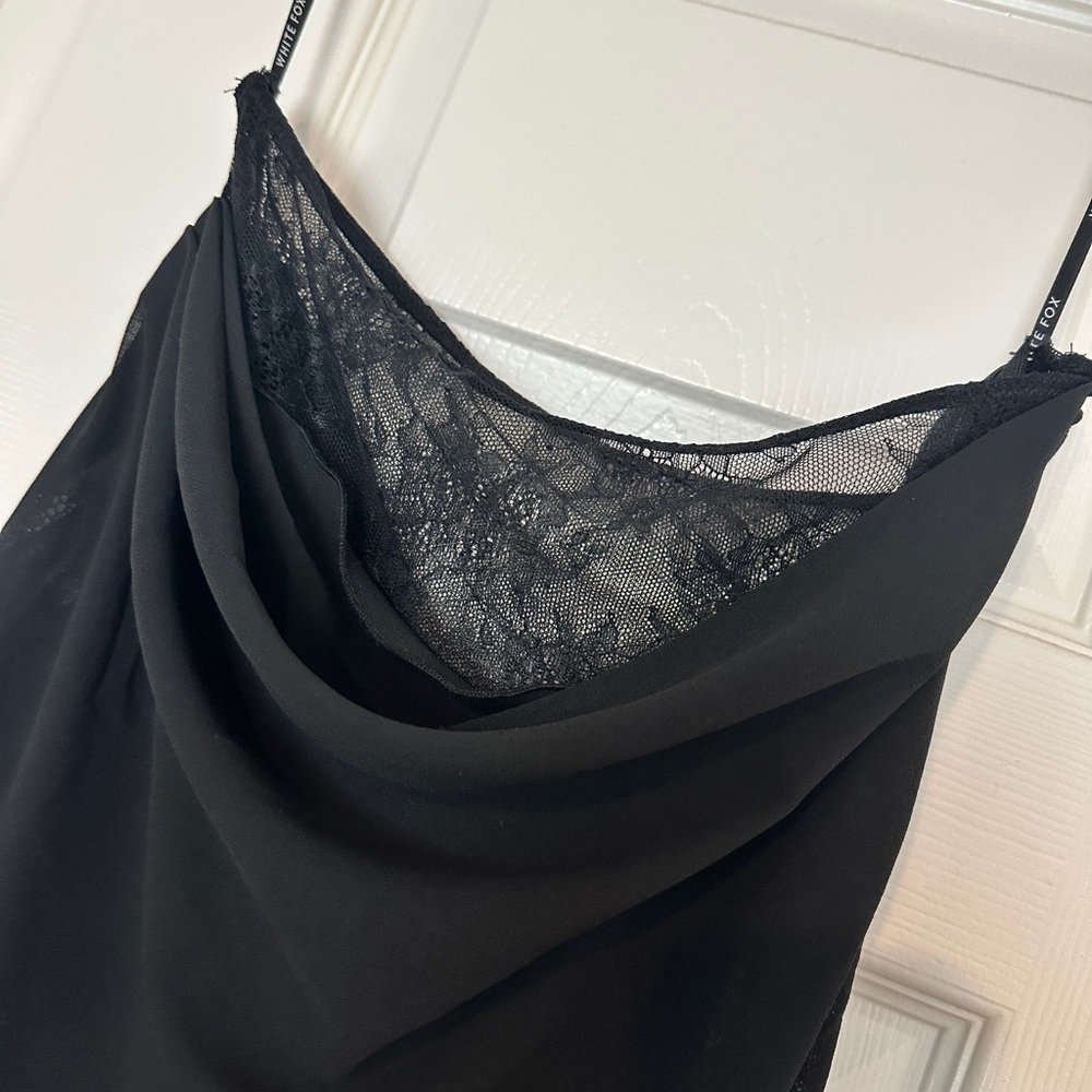 NEW! White Fox Boutique It’s a Sign Maxi Skirt Size Small Black - Picture 3 of 14